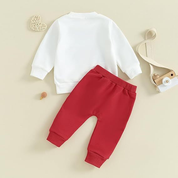 Baby Easter Letter Printing Casual Sweatshirt Outfit