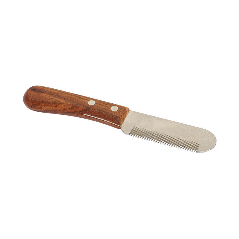 Pet Comb Wooden Terrier Dog And Cat Shaving Knife